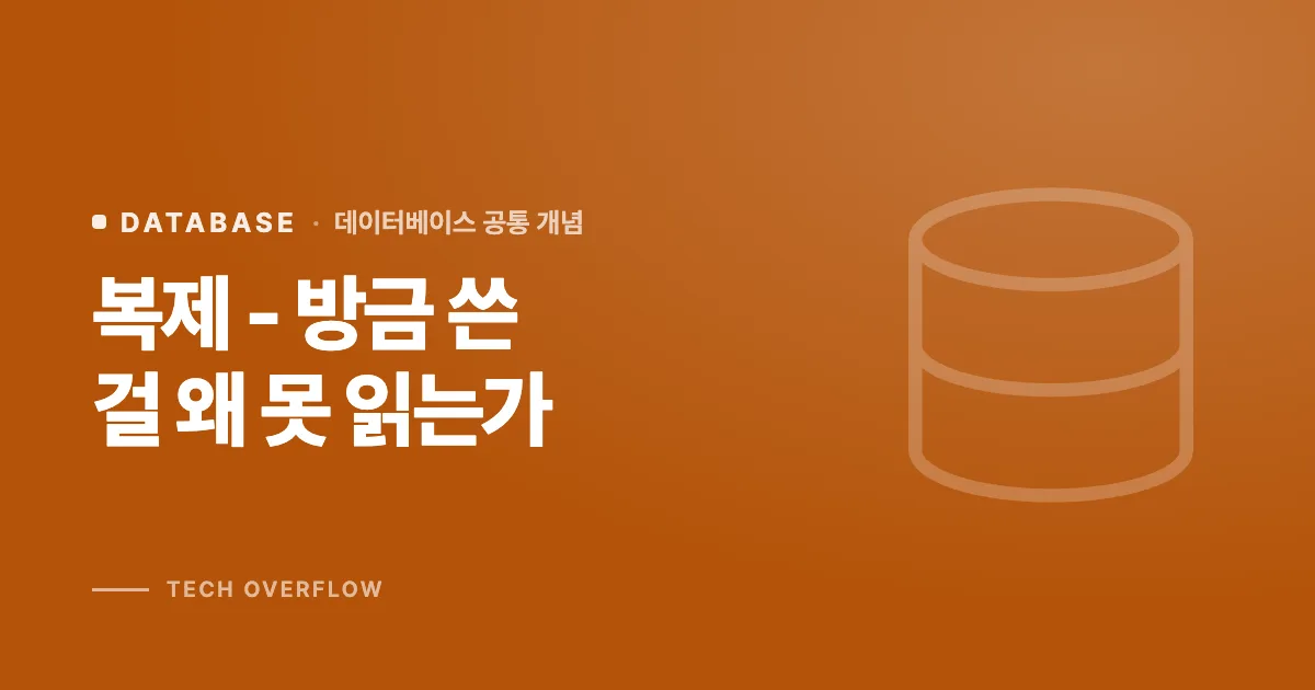 복제 - 방금 쓴 걸 왜 못 읽는가