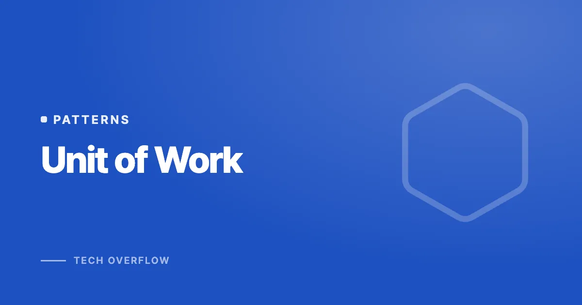 Unit of Work
