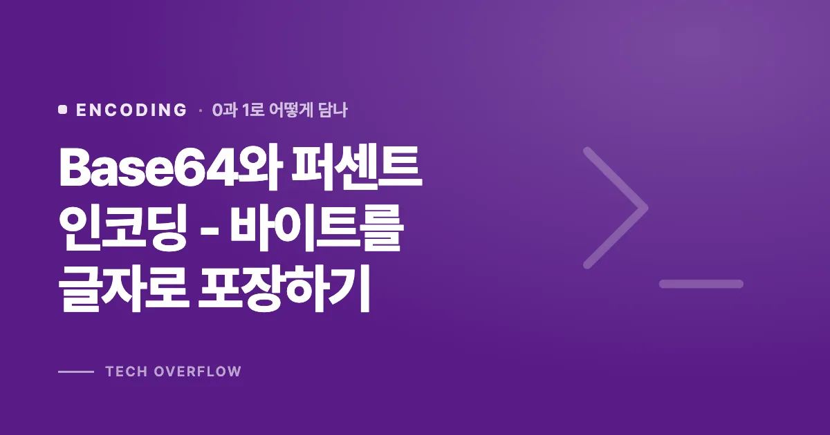 Base64와 퍼센트 인코딩 - 바이트를 글자로 포장하기