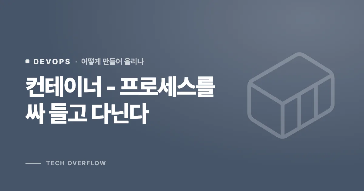 컨테이너 - 프로세스를 싸 들고 다닌다