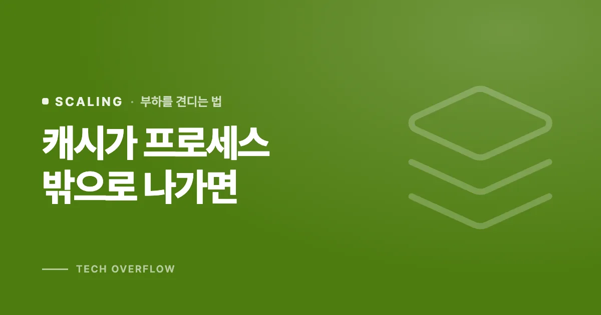 캐시가 프로세스 밖으로 나가면