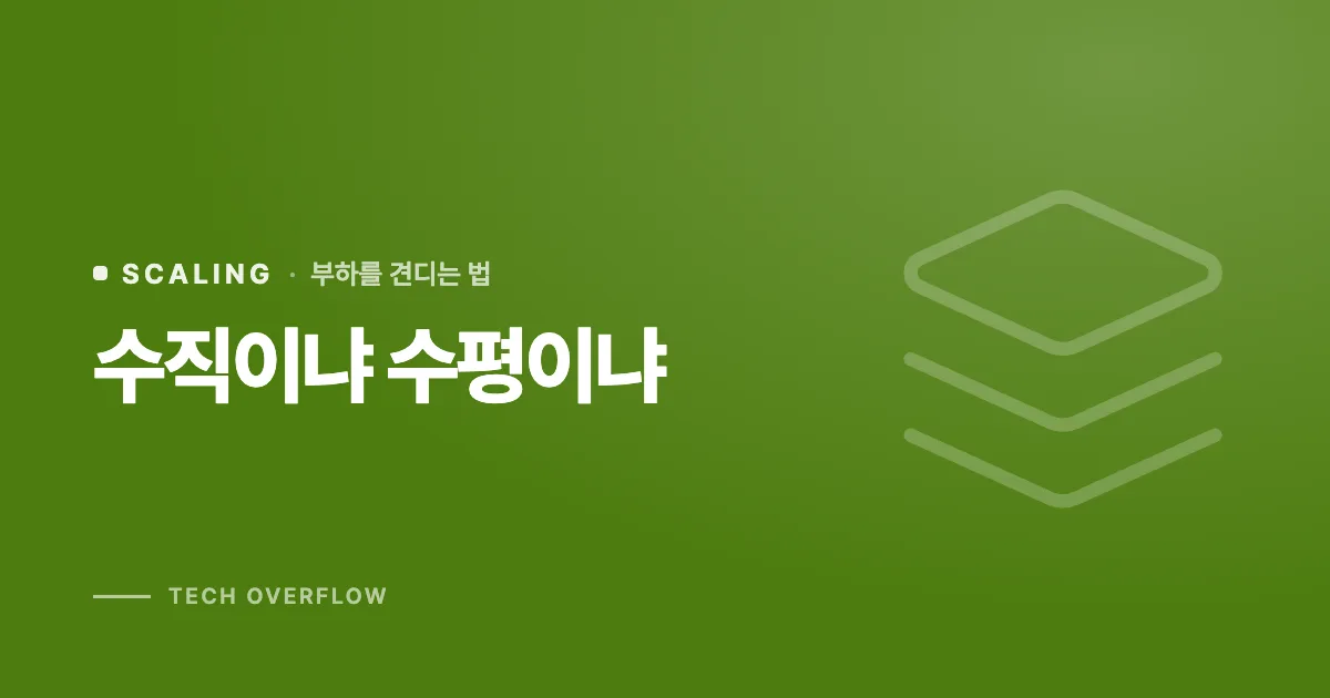 수직이냐 수평이냐
