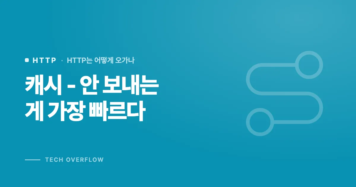 캐시 - 안 보내는 게 가장 빠르다