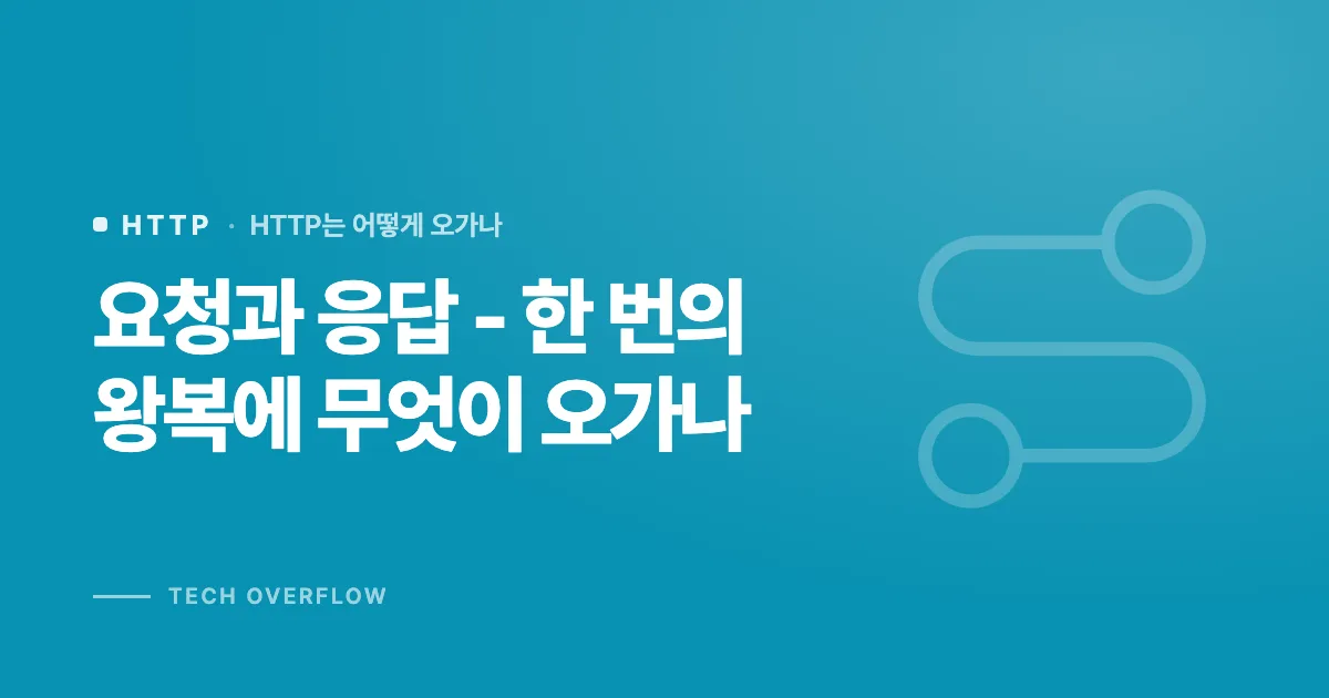 요청과 응답 - 한 번의 왕복에 무엇이 오가나